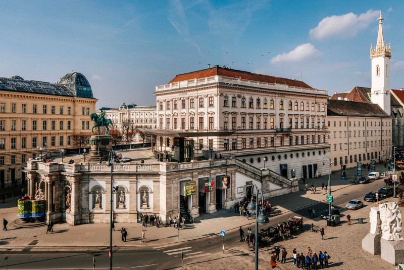 Exterior view of Albertina museum in Vienna