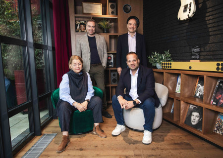 Führungsebene der Schani Hotels: Benedikt, Alexander, Fanny und Markus