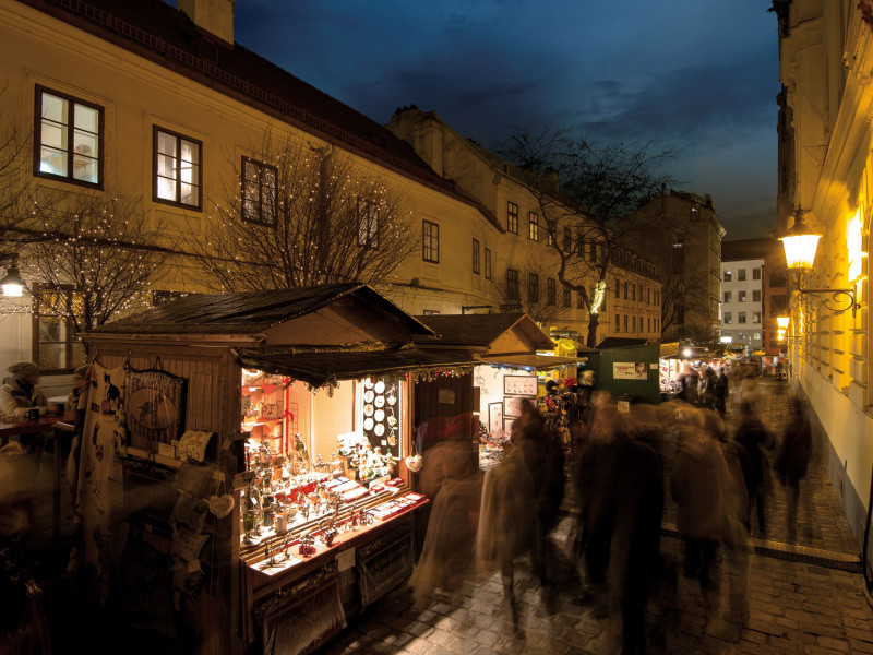 Christmas market at Spittelberg in Vienna