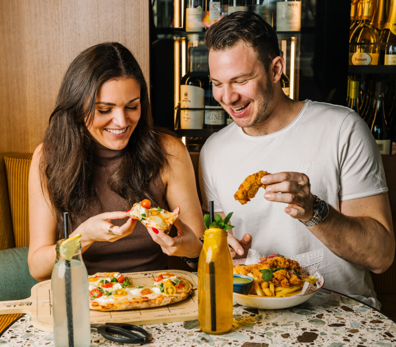 Guests eating at Seven Botanicals Bar & Kitchen