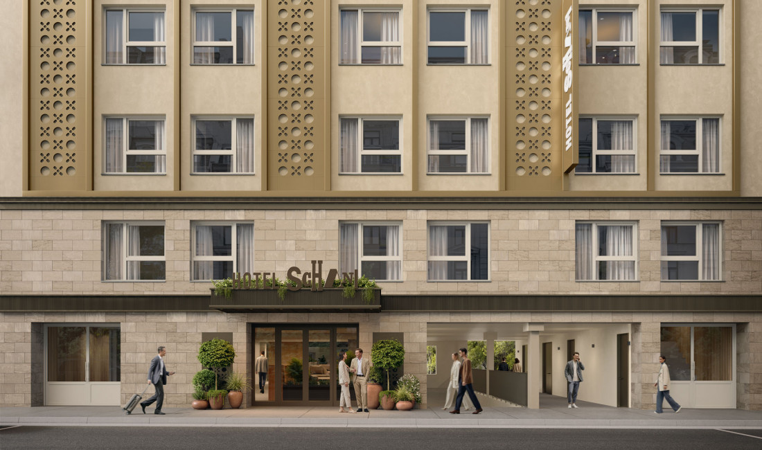 Außenansicht des Hotel Schani City