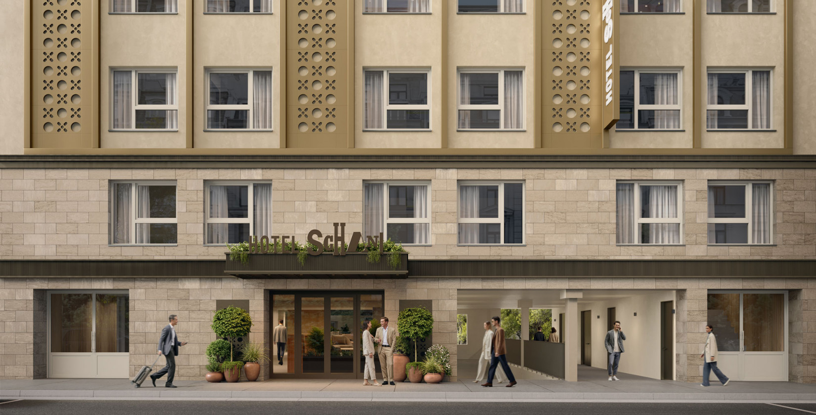 Fassade des Hotel Schani City