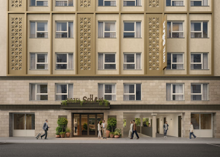 Doppelzimmer mit offenem Bad im neuen Hotel Schani Naschmarkt