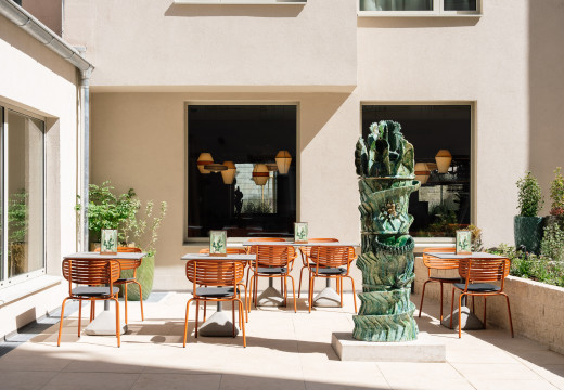 Terrasse im Hotel Schani City