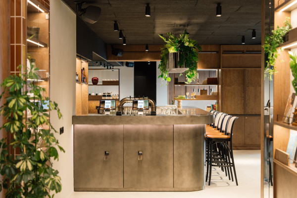 Rezeption und Bar im Hotel Schani Naschmarkt