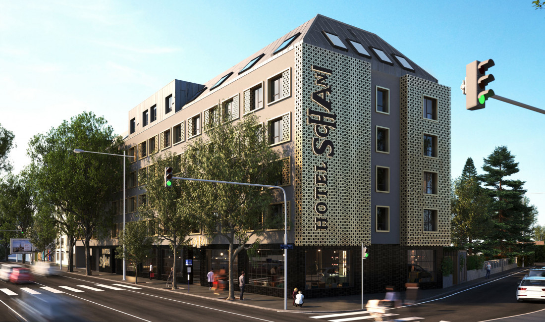 Exterior view of the new Hotel Schani UNO City Wien