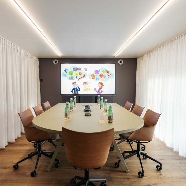 Prepared conference room in Hotel Schani Wien