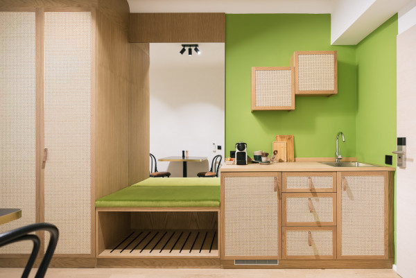 Smart Studio Zimmer mit Kitchenette im Bio-Hotel Schani Wienblick