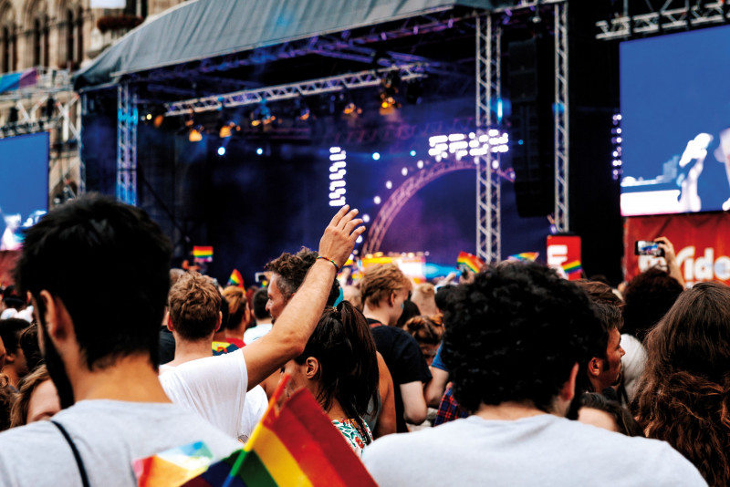 Ein Konzert im Freien
