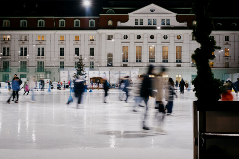 People ice skating at Wiener Eislauf-Verein